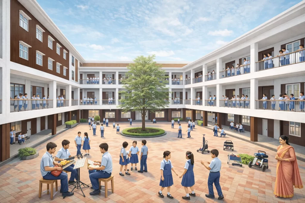 Internal Courtyard - Jawahar Global Academy